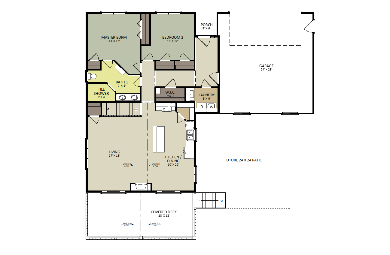 Bear Creek First Floor Floor Plan